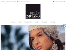 Tablet Screenshot of belenzotano.com
